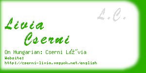 livia cserni business card